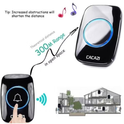 BỘ CHUÔNG CỬA BÁO KHÁCH KHÔNG DÂY XA 200M HÀNG CAO CẤP 