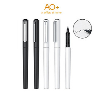 Bút Bi Gel AO+ Viết Gel Nắp cài BG102 Ngòi 0.5mm Mực Đen Trơn Tru Cho Học Sinh Văn Phòng