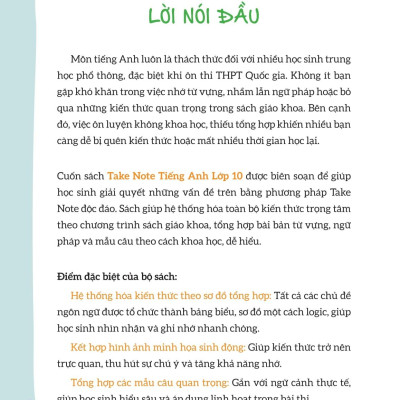 Sách - Takenote Tiếng Anh Lớp 10