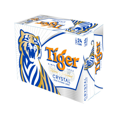 Thùng 24 lon bia Tiger Crystal (330ml/lon)