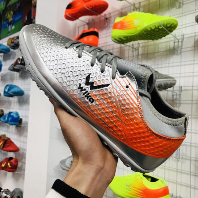 Giày bóng đá phủi thể thao wwwika Flash cổ thun Xám