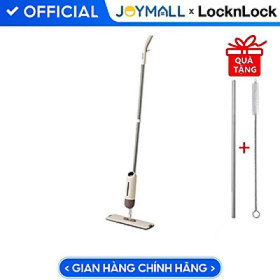 Cây Lau Nhà Dạng Xịt Nước Capsule Spray Mop Lock&Lock ETM472  Hàng Chính Hãng Tặng Thêm 1 Bông Lau Và Combo Ống Hút + Cọ Rửa