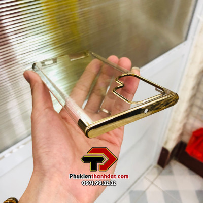 Ốp lưng dành cho SamSung Galaxy S22 Ultra chính hãng XUNDD trong suốt viền màu, không ố vàng- Hàng nhập khẩu