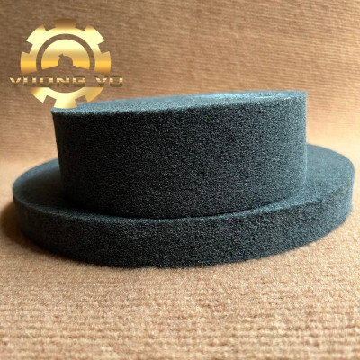 Bánh nỉ xám đánh bóng-bánh nỉ đánh bóng inox kích thước 150x25x16mm-150x50x16mm #240 (Gía đã bao gồm VAT)