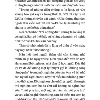 Sách - Tâm Lý Học Dành Cho Người Hay Lo Nghĩ