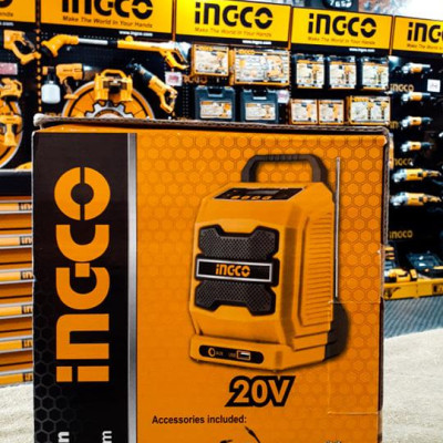 RADIO (LOA) CÔNG TRƯỜNG DÙNG PIN 20V (BLUETOOTH 4.0 ) INGCO CJRLI2001 - HÀNG CHÍNH HÃNG