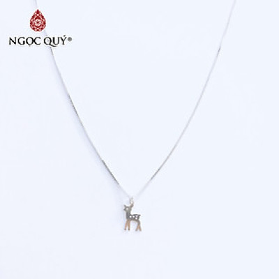 Dây chuyền bạc mặt con hươu - Ngọc Quý Gemstones