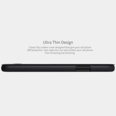 Bao case da cho iPhone 11 Pro Max hiệu Nillkin Qin có ngăn đựng thẻ, thiết kế tinh xảo - Hàng chính hãng