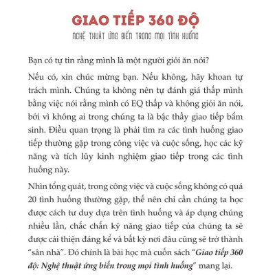 Sách - Nghệ thuật pha trò dí dỏm, bẫy giao tiếp, giao tiếp 360 độ, giao tiếp tự tin trong 1 phút