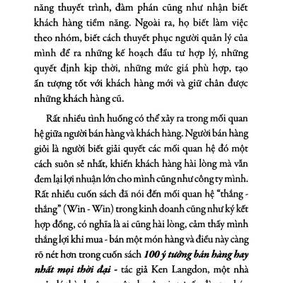 100 ý tưởng bán hàng hay nhất mọi thời đại - Ken Langdon