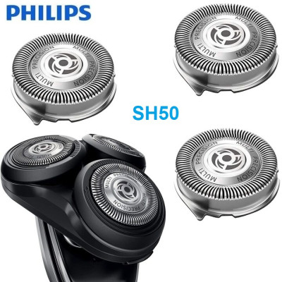 Bộ 3 lưỡi dao cạo râu Philips SH50 tương thích với Serial 5000, AquaTouch, Serial 6000, PowerTouch và HQ71xx, HQ72xx, HQ73xx, HQ77xx, HQ78xx, HQ88xx - HÀNG NHẬP KHẨU