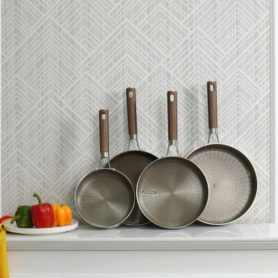 Chảo Inox 3 lớp liền khối chống dính Kalpen Nano Titanium Dauer chuản Đức - Hàng chính hãng