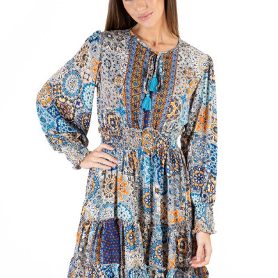 Đầm Boho Dài Tay Isla Bonita