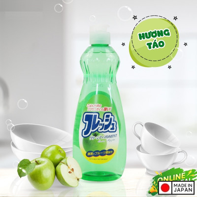 Nước rửa chén bát rau củ quả, đồ ăn dặm cho bé Rocket 600ml - Made in Japan