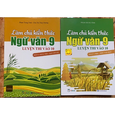 Sách - Combo Làm Chủ Kiến Thức Ngữ Văn 9 Luyện Thi Vào 10 ( 2 Tập )