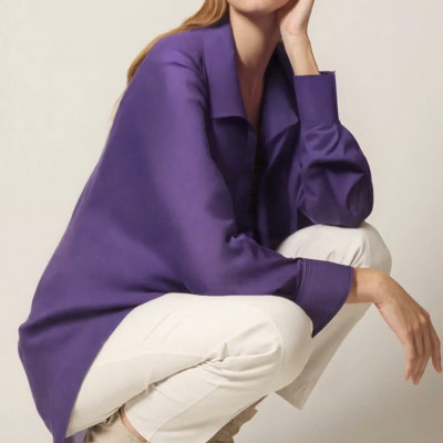 Áo Sơ Mi Oversized Nhã Top240 thời trang thiết kế Hity