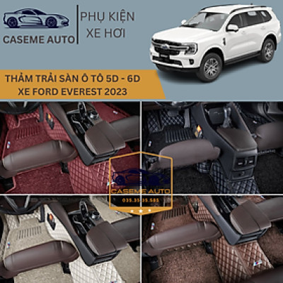 [FORD EVEREST] Thảm Trải Sàn, Lót Sàn Ô Tô 5D 6D Thiết Kế Theo Xe FORD EVEREST 2023 Chống Nước, Không Mùi - MẪU QUẢ TRÁM - Hàng Chính Hãng