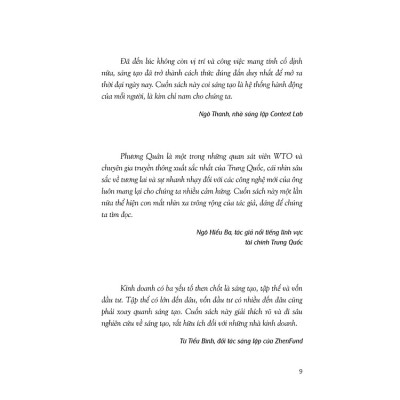 Sách: Sáng Tạo - Phương Thức Làm Việc Và Sinh Tồn Trong Tương Lai