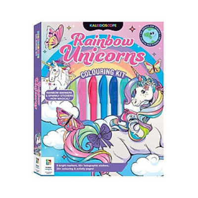 Kaleidoscope Colouring Kit Rainbow Unicorns 