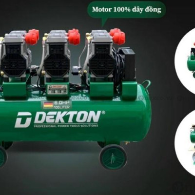 MÁY NÉN KHÍ KHÔNG DẦU 100L  DK-AC59100 DEKTON 
-HÀNG CHÍNH HÃNG