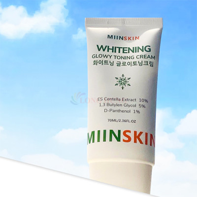 Kem dưỡng trắng nâng tông MIINSKIN Whitening Glowy Toning Cream (70ml) - Hàng chính hãng