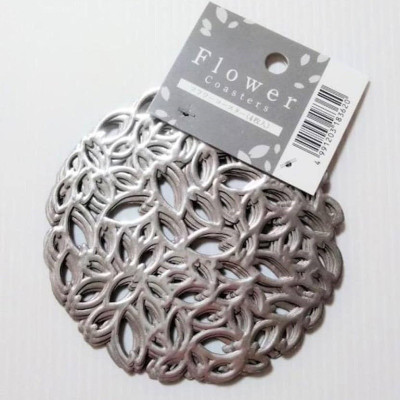 Set 04 tấm đế lót ly cốc hình tròn Echo Flower Ø10cm