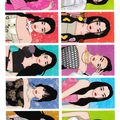 Sách Trang Điểm Thần Tượng Âm Nhạc Hàn Quốc - Thỏa Sức Sáng Tạo Cùng Sticker Trong Suốt (MT)