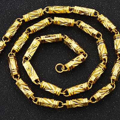 Dây Chuyền Đốt Trúc Giá Rẻ Mạ Vàng 18K + TẶNG LÁ BỒ ĐỀ MAY MẮN TÀI LỘC ĐỂ VÍ ĐIỆN THOẠI