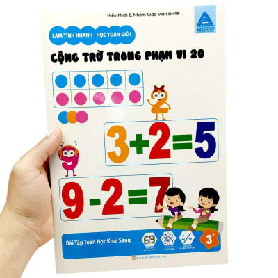 Sách - Làm Tính Nhanh - Học Toán Giỏi - Cộng Trừ Trong Phạm Vi 20 - Bài Tập Toán Học Khai Sáng