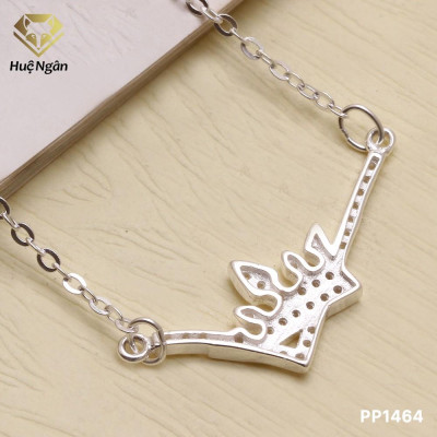 Dây chuyền bạc Ý 925 Huệ Ngân - Vương miện đẹp PP1464