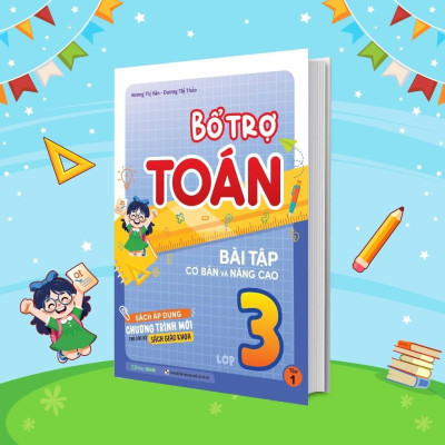 Sách - Bổ Trợ Toán -Tiếng Việt Bài Tập Cơ Bản Và Nâng Cao Lớp 3 - Combo 4 Cuốn - Megabook