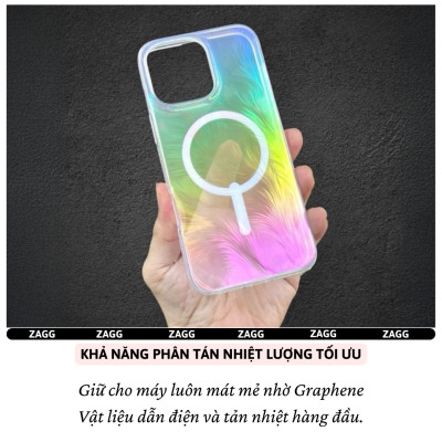 Ốp Lưng Cho iPhone 16 Pro Max / 16 Pro hiệu ZAGG Milan Snap Magnetic – Chống Sốc 4m, Vật Liệu Graphene Siêu Bền, Thiết Kế Chuyển Màu 360°, Siêu Mỏng Nhẹ - Hàng nhập khẩu