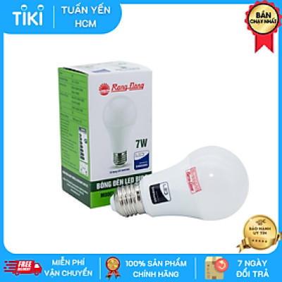 06 Bóng đèn Led 7W Rạng Đông, Model LED BULB A60N3/7w ánh sáng trắng