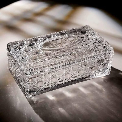 Hộp đựng giấy pha lê mài cao cấp Hàng chính hãng