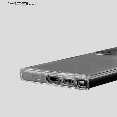 Ốp lưng trong suốt chống ố vàng cho Samsung Galaxy S25 Ultra, Mipow Tempered Transparent (Bayer Germany)_ Hàng Chính Hãng