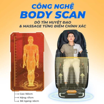 Ghế Massage Toàn Thân Lifesport LS-699, Ghế Massage 22 Túi Khí Thực Hiện Massage Theo Cơ Chế Nén – Xả,Co Bóp Linh Hoạt