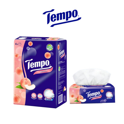 Combo 2 Lốc Khăn Giấy Gói Rút Tempo Hương Đào (Lốc 4 Gói)