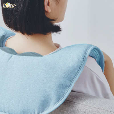 Máy Massage Vai Gáy Bear Mát Xa Đấm Lưng Làm Nóng Bằng Hồng Ngoại Cao Cấp MA-B01V1-Hàng Chính Hãng