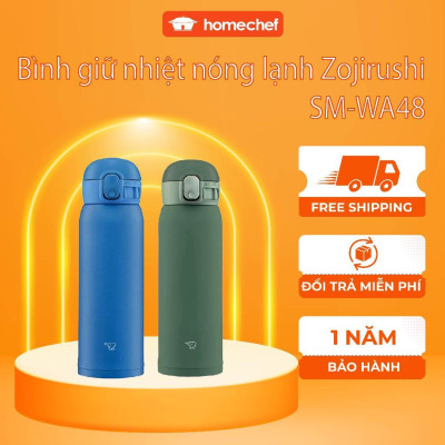 Bình giữ nhiệt nóng-lạnh Zojirushi SM-WA48, dung tích 0.48L, sản xuất Thái, bảo hành giữ nhiệt 1 năm