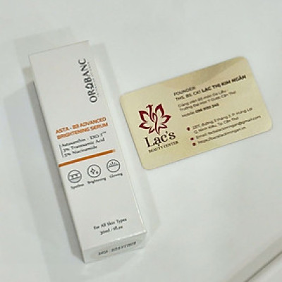 Tinh chất dưỡng trắng da chuyên sâu Orobanc asta B3 advanced B serum sáng da 30mL