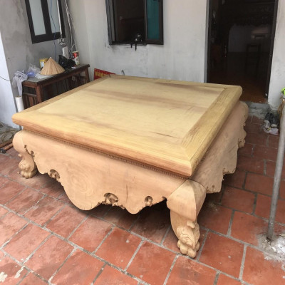 Sập Nằm Dạ Cá Trơn Cỡ Đại Gỗ Hương Vàng