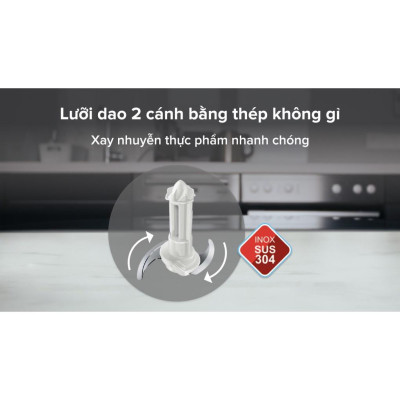 Máy xay thịt, rau củ gia vị Philips HR1393, công suất 450W, bảo hành 2 năm | Hàng chính hãng