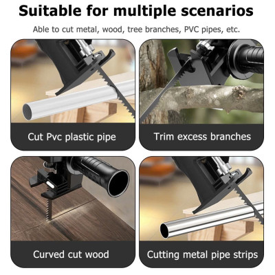 Biến Máy Khoan thành Máy Cưa Lọng Cầm Tay: Bộ Chuyển Đổi HILDA (Tặng 3 Lưỡi Cưa) Loại Tốt