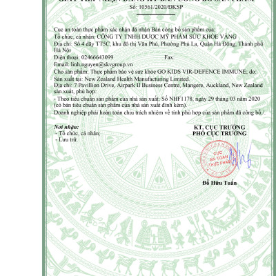 Bộ Sản Phẩm Cho Bé Khỏe, Thông Minh: GO KIDS VIR DEFENCE Immune, GO KIDS DHA Brain IQ - Hàng Chính Hãng