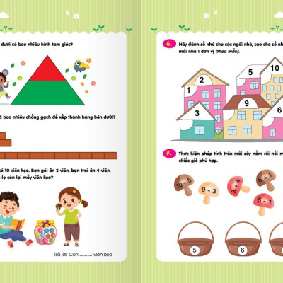 Sách - combo - Trò chơi Toán Học - Rèn luyện Tư Duy (3 - 6 tuổi)
