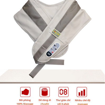 Máy massage đấm bóp thư giãn cổ vai gáy lưng aYosun Hàng Chính Hãng- 2.2kg, hàng cao cấp