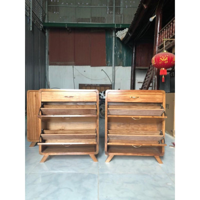 Tủ giày gỗ hương xám loại 80 cm