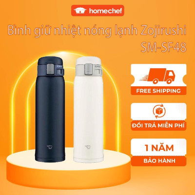 Bình giữ nhiệt nóng lạnh Zojirushi SM-SF48 0.48L, sản xuất Thái Lan, bảo hành giữ nhiệt 1 năm | Hàng chính hãng