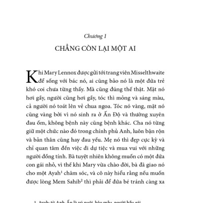 Sách - Khu Vườn Bí Mật - Bìa Vải