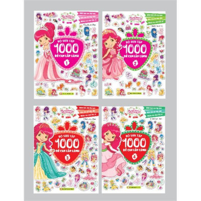 Sách - Cô Bé Bánh Dâu - Bộ Sưu Tập 1000 Đề Can Lấp Lánh Quyển 2 - Tân Việt Books